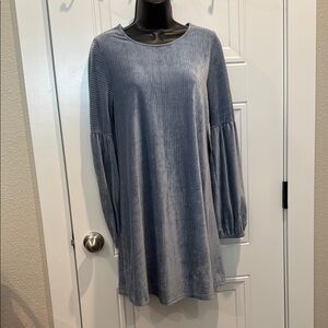 Altar'd State Blue Ribbed Dress